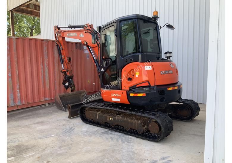 caption Kubota U55-4 Excavator