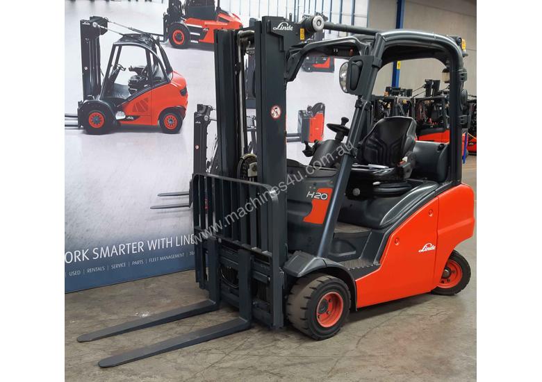 caption Used Forklift: H20D Genuine Preowned Linde 2t