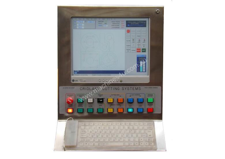 caption WATERJET CUTTING CNC PROFILE CONTROLLER
