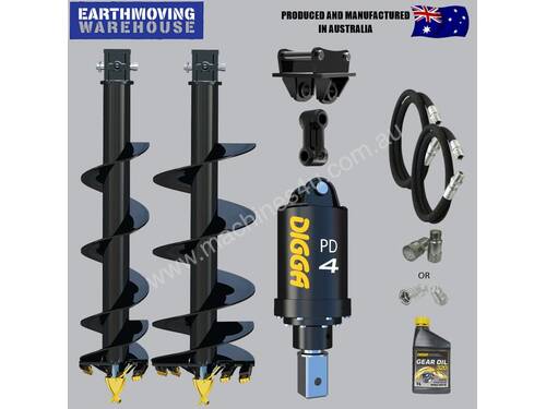 Digga PD4-5 auger drive combo package mini excavator up to 5.5T