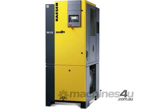 caption New Kaeser SK22 Air Centre - 11kw - 70cfm - 3 Phase Electric Compressor built in dryer