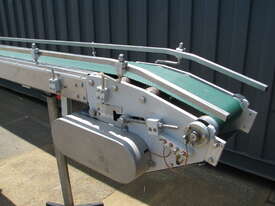 Stainless Steel Motorised Belt Conveyor - 4.1m long - picture1' - Click to enlarge