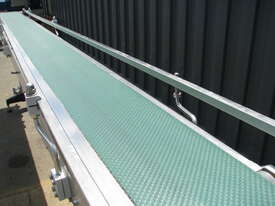 Stainless Steel Motorised Belt Conveyor - 4.1m long - picture2' - Click to enlarge