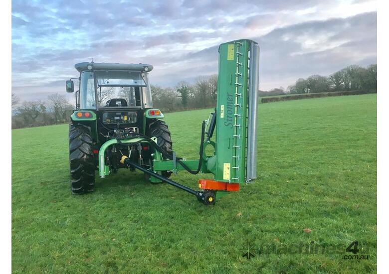 caption CLOVERAGRI HEAVY DUTY 2.2M VERGE MULCHER INCLUDES SPARE BLADES AND BELTS