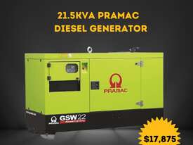 21.5kVA Pramac GSW22P-P Generator - picture0' - Click to enlarge