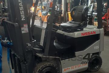 ACTIVE FORKLIFTS - 2014 Nissan 1.5 ton electric forklift for sale-container entry 48v good battery