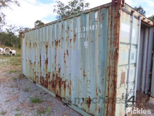 Detroit Diesel Generator Inside A 20 Ft Shipping Container. 350 Kva, Built 11/1983, Powered By A 6 C