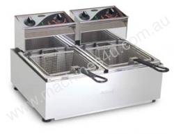 caption Fryer- Roband F28 Double Pan Fryer- 2x8 Litre Tank