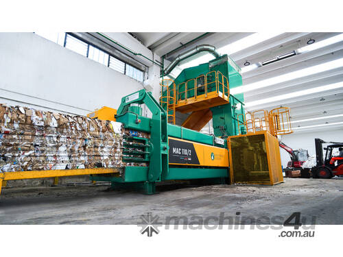 MACPRESSE MAC 110/2 Multi-Material Baler for Recyclables