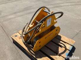 Circa 2007 JCB Vibrating Plate Compactor Attachment - To Suit JCB 2CX Backhoe 
Pick Up Dimensions: P - picture0' - Click to enlarge