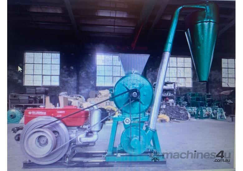 caption BigCountry Ag Grain Mill: 32 HP High-Capacity Grain Processor!