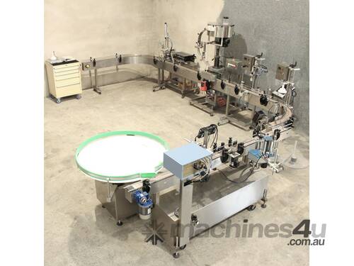 Complete Automatic Liquid Filling Line with Labeller