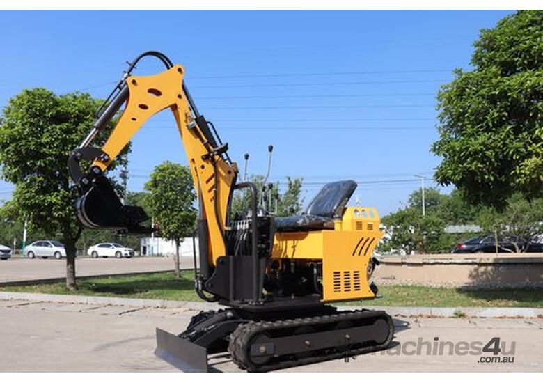 caption Mini Excavator 0.8T with 8 Attachments: Limited Time Offer!
