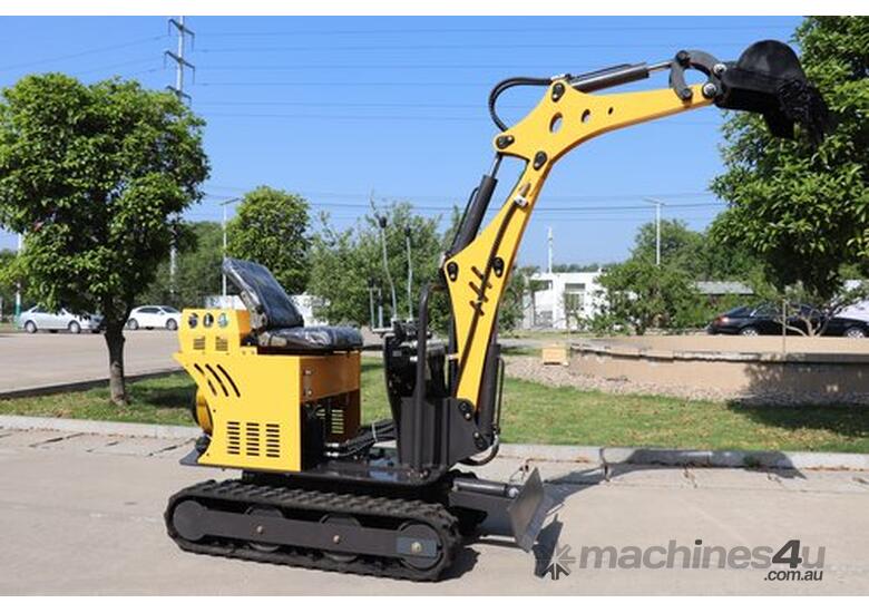 caption Mini Excavator 0.8T with 8 Attachments: Limited Time Offer!