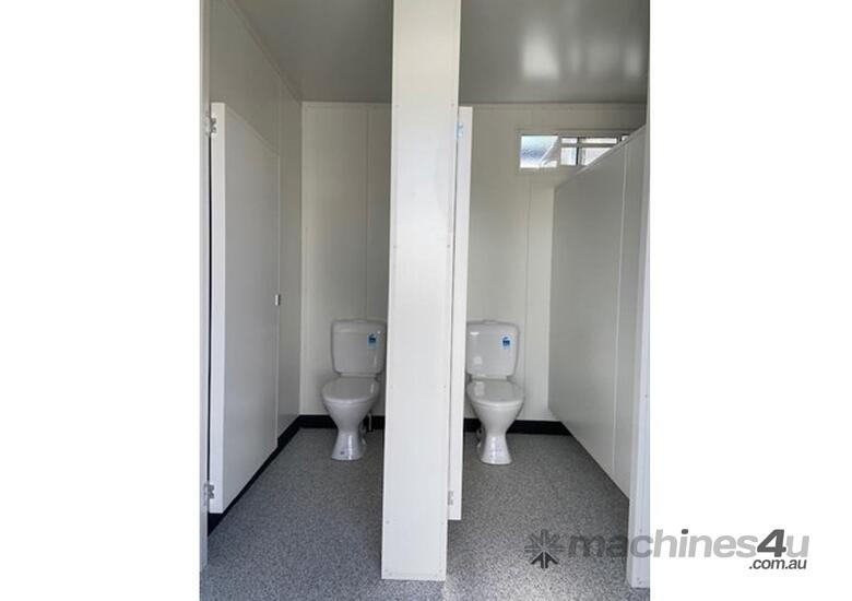 caption Auzbilt Male/Female Block Portable Toilets: 6m x 3m, For Sale