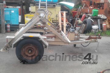 1ton hyd self loading cable drum trailer , 2.5hp honda , 2003 model ,