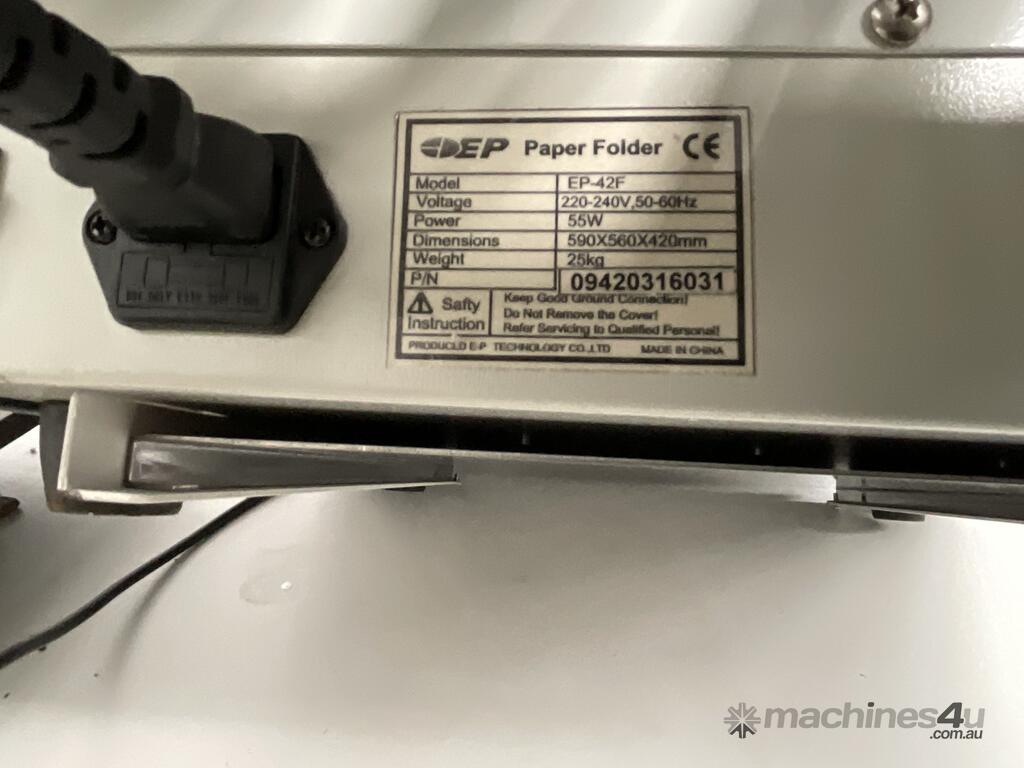 Used EP Technology EP Paper Folder (1037531) - Listed on Machines4u
