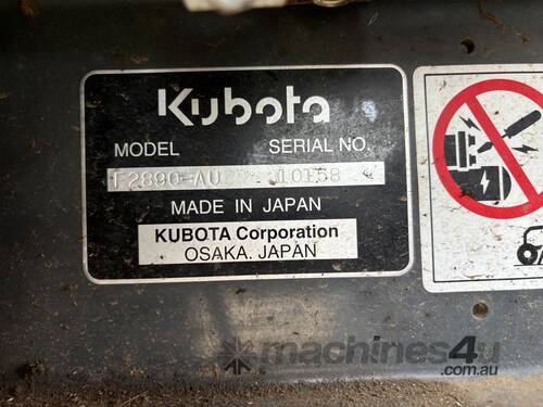 Kubota F2890-AU Out Front Mower (Council Asset)