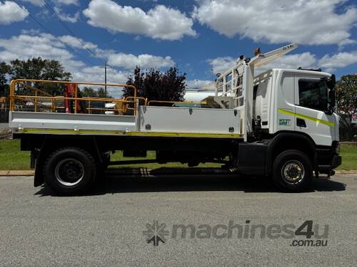 Scania P280 Auto 4x4 2020 128000km Crane Compressor and ROPS 1ILI249 SN1696