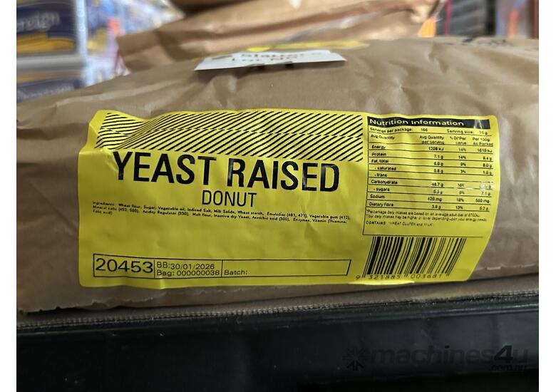 caption Approx 7x Laucke 12.5kg Yeast Raised Donut Mix