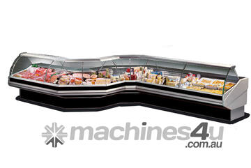 Tecnodom Corner External Glass Curved Front Glass Deli Display Cn90E