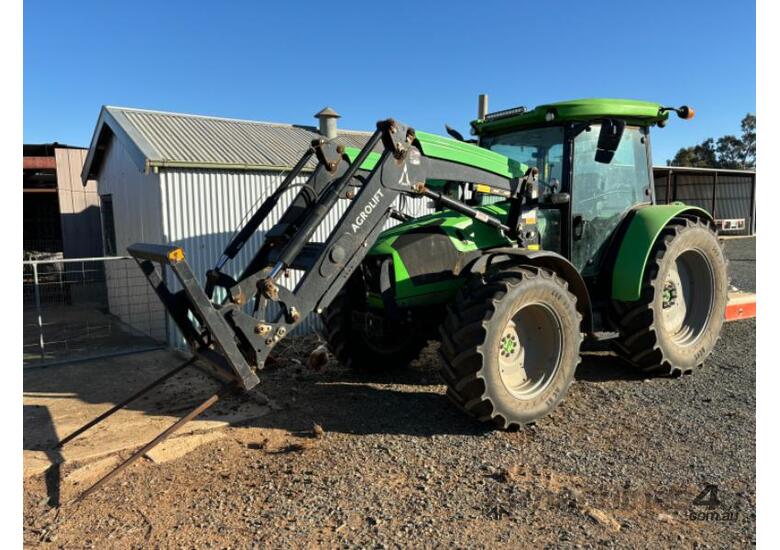 2021 DEUTZ FAHR 5125G TRACTOR, AGROLIFT 3840 FEL WITH 4 IN 1 BUCKET, 645 HRS.