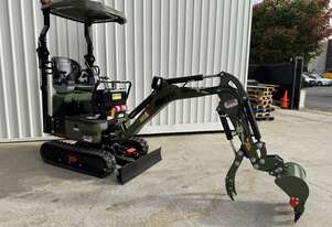 Mini Excavator 1.3 T HAIHONG CTX 8012 Pro Package Deal with 2 SPEED TRACKING!