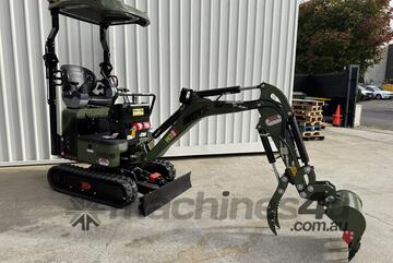 Mini Excavator 1.3 T HAIHONG CTX 8012 Pro Package Deal with 2 SPEED TRACKING!
