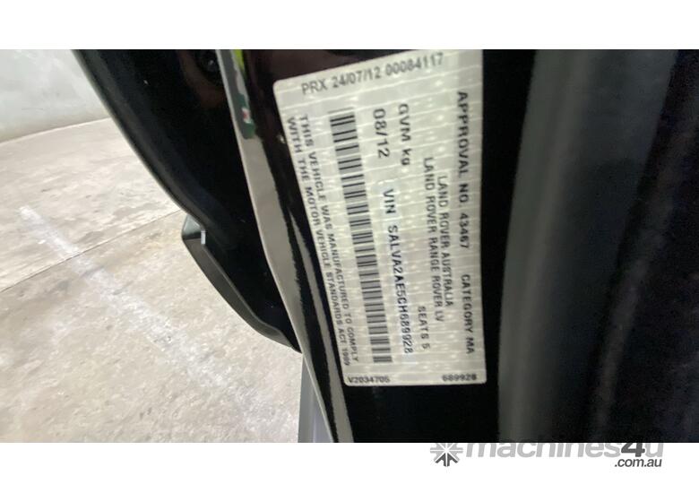 caption 2012 Land Rover Range Rover Evoque SD4 Dynamic Wagon T/Diesel (Auto)