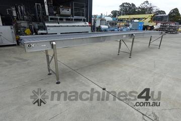 Intralox Belt Conveyor, Contech, 8000mm L x 510mm W x 1070mm H