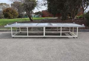 Stainless Steel Motorised Sorting Belt Conveyor - 5m Long