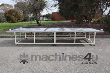 Stainless Steel Motorised Sorting Belt Conveyor - 5m Long