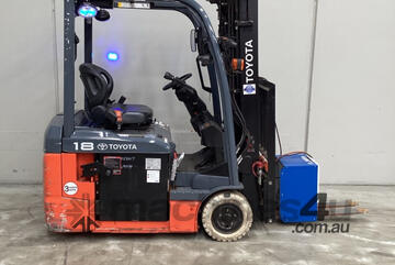 Toyota Forklift 1.8T 3 Wheel Electric - 2020 Battery (Unit#:AU437)
