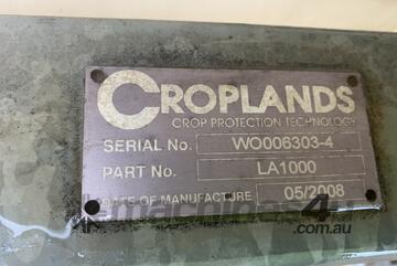 CIRCA 2008 Croplands LA1000 Tractor Mounted 1000 Lt Boom Spray Total Length Approx 12.5 M