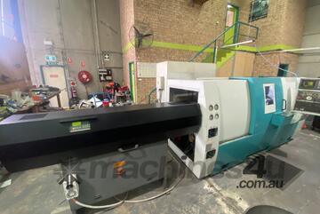 Doosan CNC lathe and bar feeder