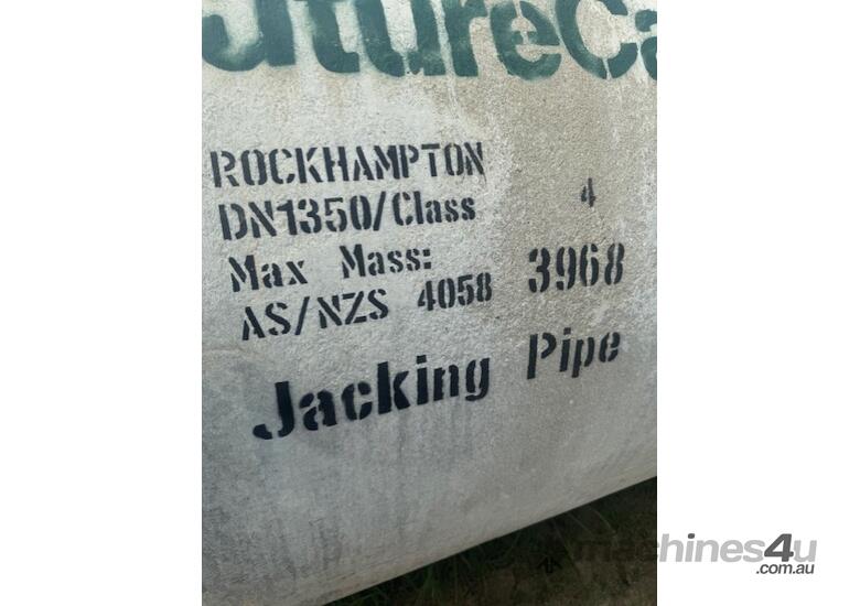 4x UNUSED Humes DN1350 Class 4 Jacking Pipe Assemblies - Dimensions per Each 1625mm (W) x 2500mm (L)
