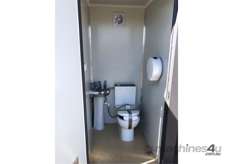 Unused Double Toilet Block