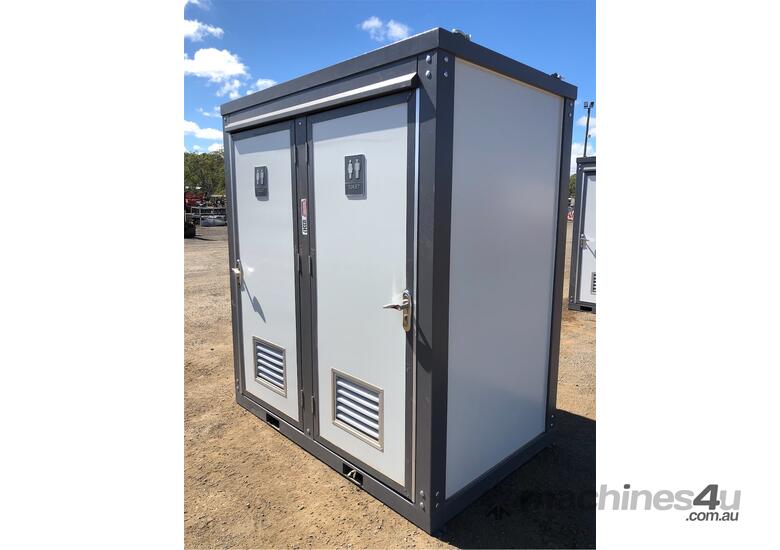 Unused Double Toilet Block