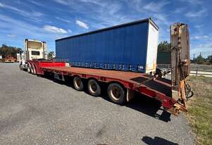 Trailer Drop Deck Float Gitsham 45ft Ramps Winch Lift up bottom deck 1TRL871 SN1846