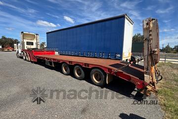 Trailer Drop Deck Float Gitsham 45ft Ramps Winch Lift up bottom deck 1TRL871 SN1846