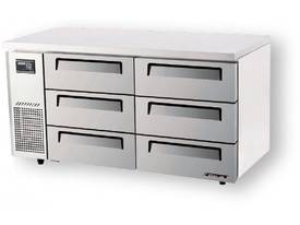 Turbo Air KUF15-3D-6 Drawer Under Counter Side Prep Table Freezer - picture0' - Click to enlarge