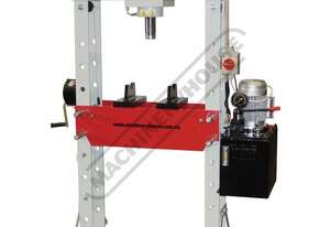 HPM-50 Industrial Motorised Hydraulic Press - 50 Tonne Robotic Welded Steel Frame Construction Inclu