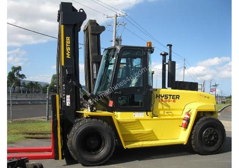 caption Hyster H16.00XM-6 Forklift Diesel, 2 Stage 4650mm,