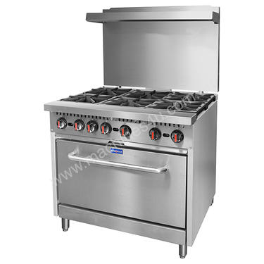 F.E.D. S36 Gasmax 6 Burner with Oven