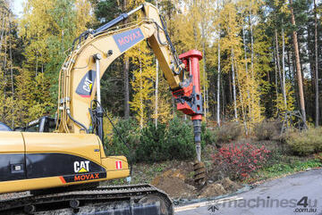 MOVAX TAD-51 EXCAVATOR MOUNTED PILING DRILL