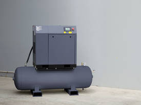 Screw Compressor with tank and dryer 11kW (15HP) - picture0' - Click to enlarge