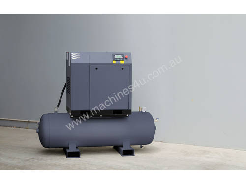 Screw Compressor with tank and dryer 11kW (15HP)