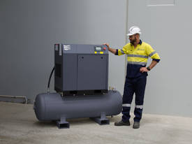Screw Compressor with tank and dryer 11kW (15HP) - picture1' - Click to enlarge
