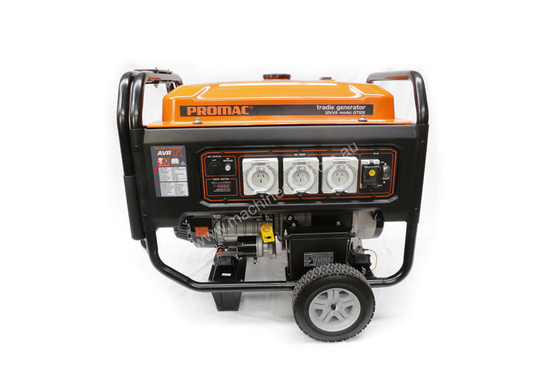 caption PROMAC Torini PETROL Portable Tradie Generator *12 kVA Max (Model- GT12E)