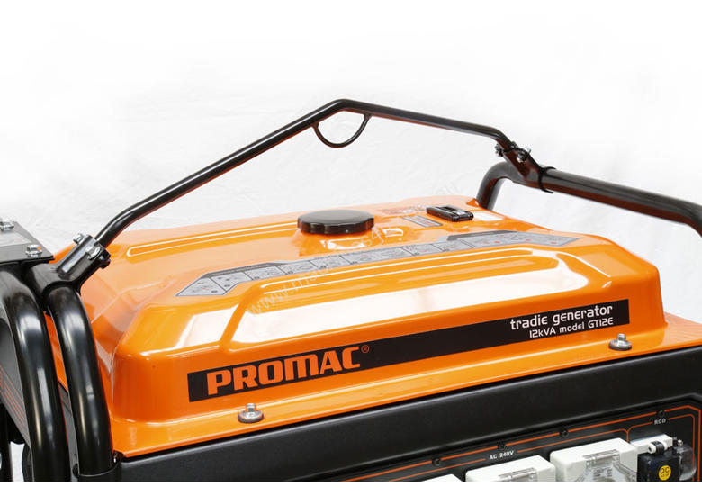 caption PROMAC Torini PETROL Portable Tradie Generator *12 kVA Max (Model- GT12E)